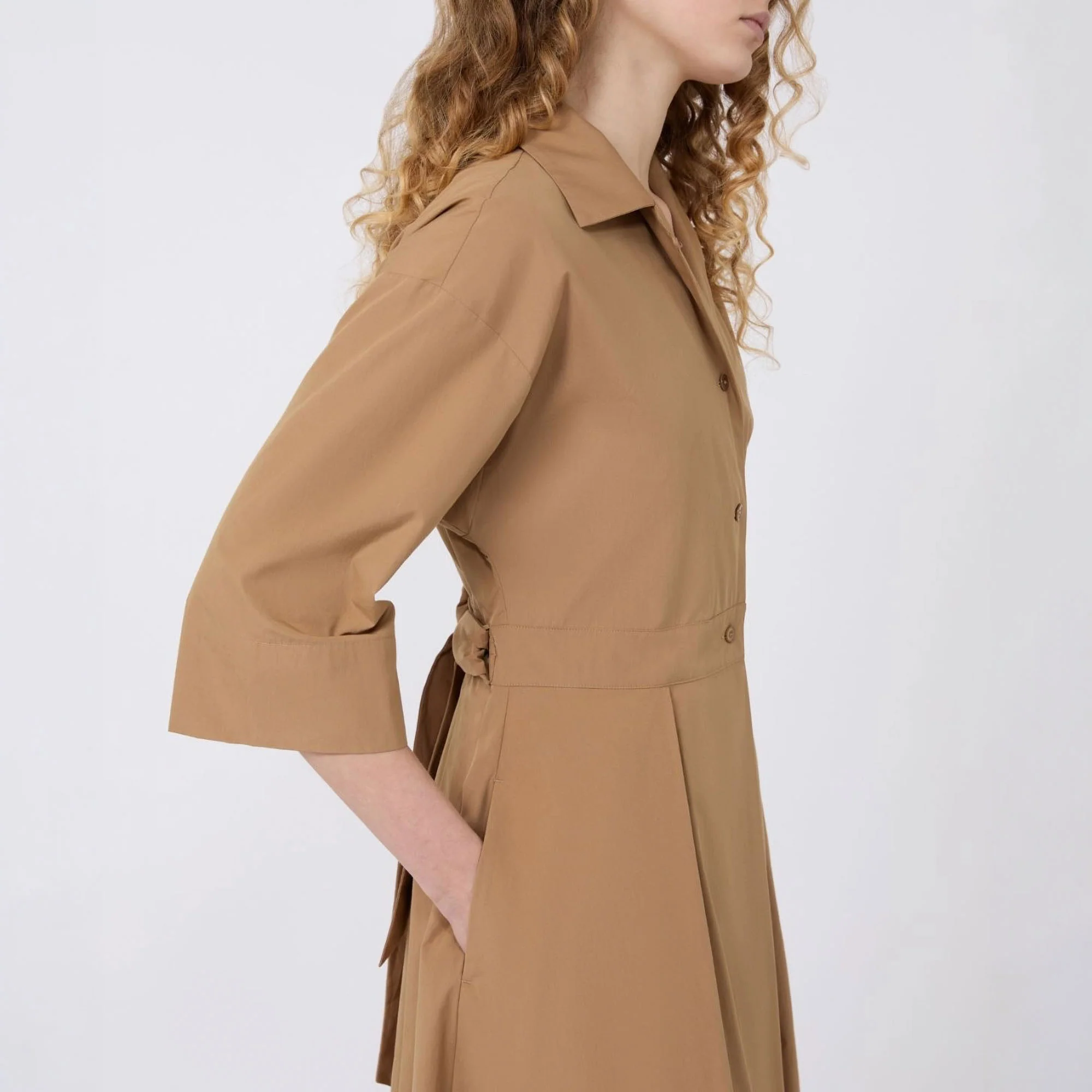 WEEKEND MAX MARA WKDPadana Shirt Dress in Tobacco - Image 5